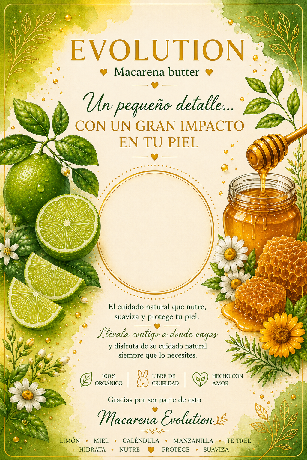 Mantequilla con olor a limón