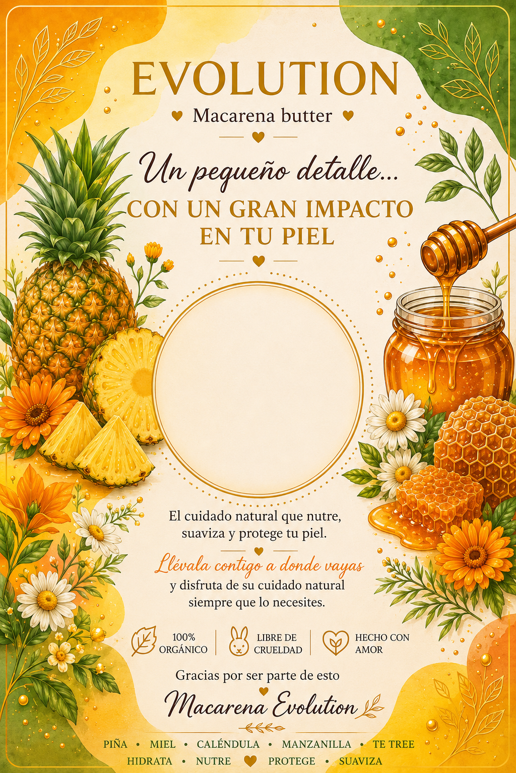 Mantequilla con olor a piña
